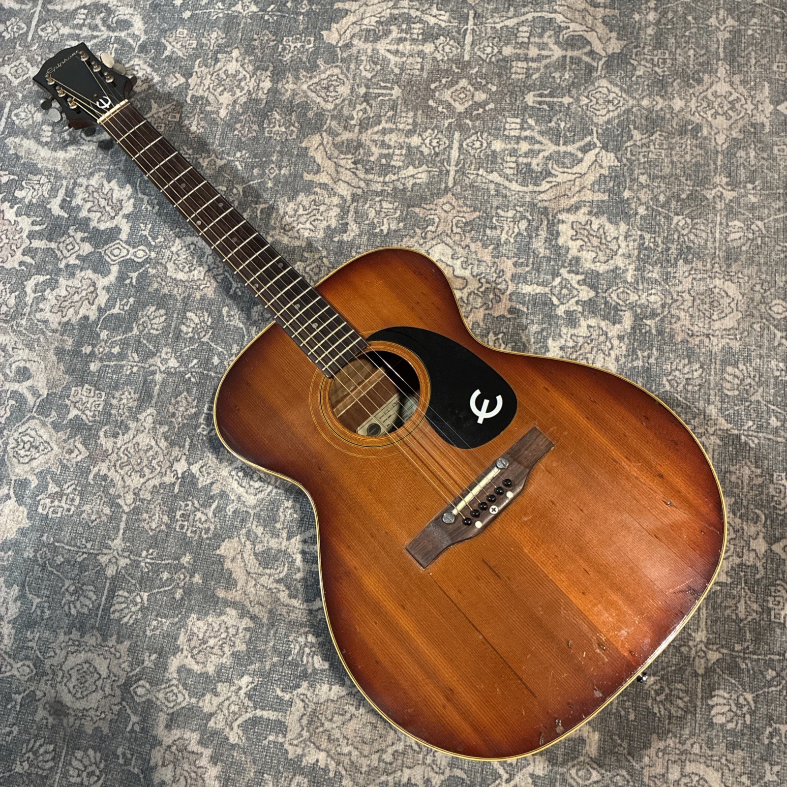 70s EPIPHONE FT-130SB Acoustic Guitar Caballero Made In Japan Sunburst VTG Relic