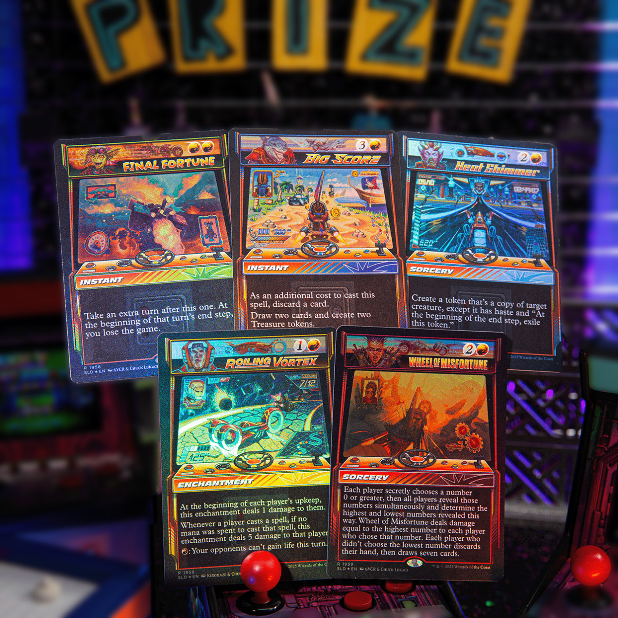 Magic the Gathering (MTG) Secret Lair - Arcade Racers Foil