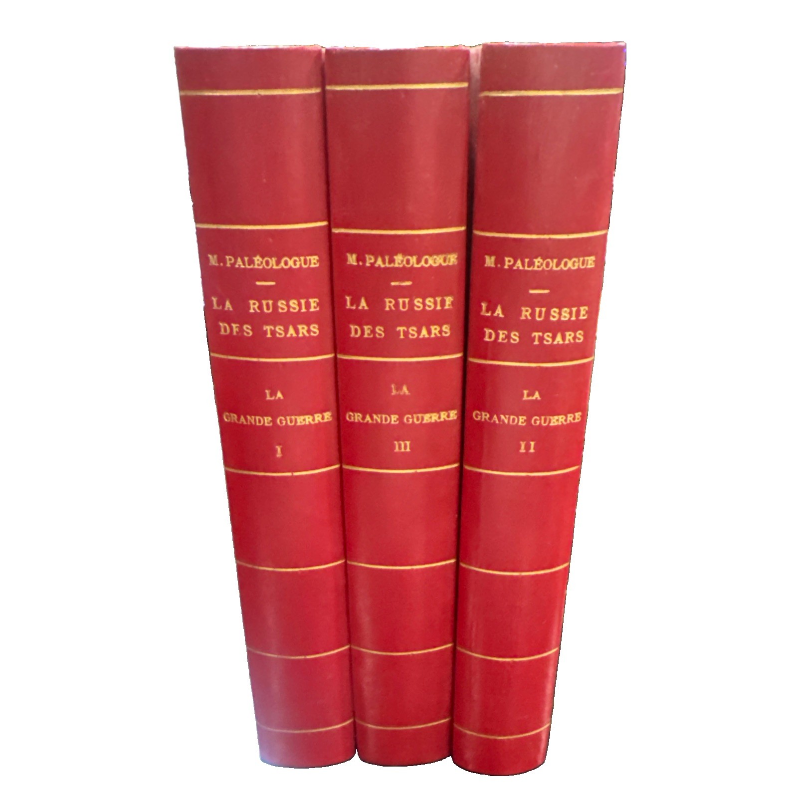 La Russie Des Tsars Volume 1-3 M. Paleologue HC French Antique Books(1921 & 22’) La Russie Des Tsars Volume 1-3 M. Paleologue HC French Antique Books(1921 & 22’)