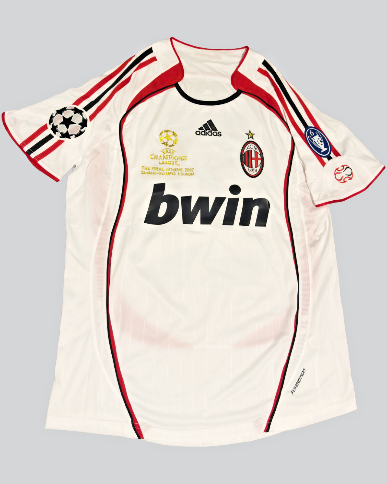 Andrea Pirlo Signed AC Milan 2007 UCL Final Away Jersey Beckett Witnessed