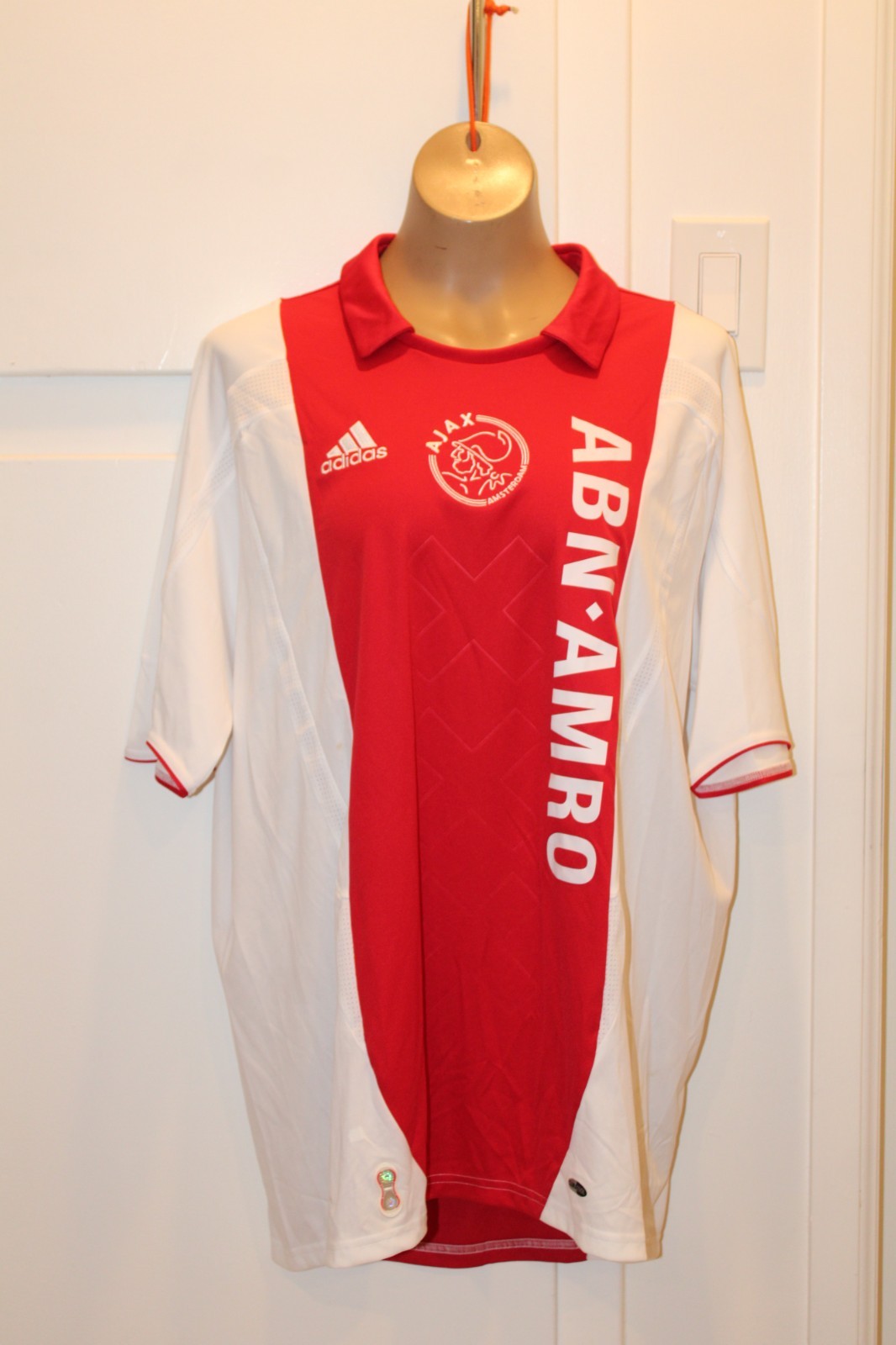 ADIDAS Ajax FC Home Football Shirt Soccer Jersey 2007/08 Men\'s XL VTG EUC 695892 ADIDAS Ajax FC Home Football Shirt Soccer Jersey 2007/08 Men\'s XL VTG EUC 695892