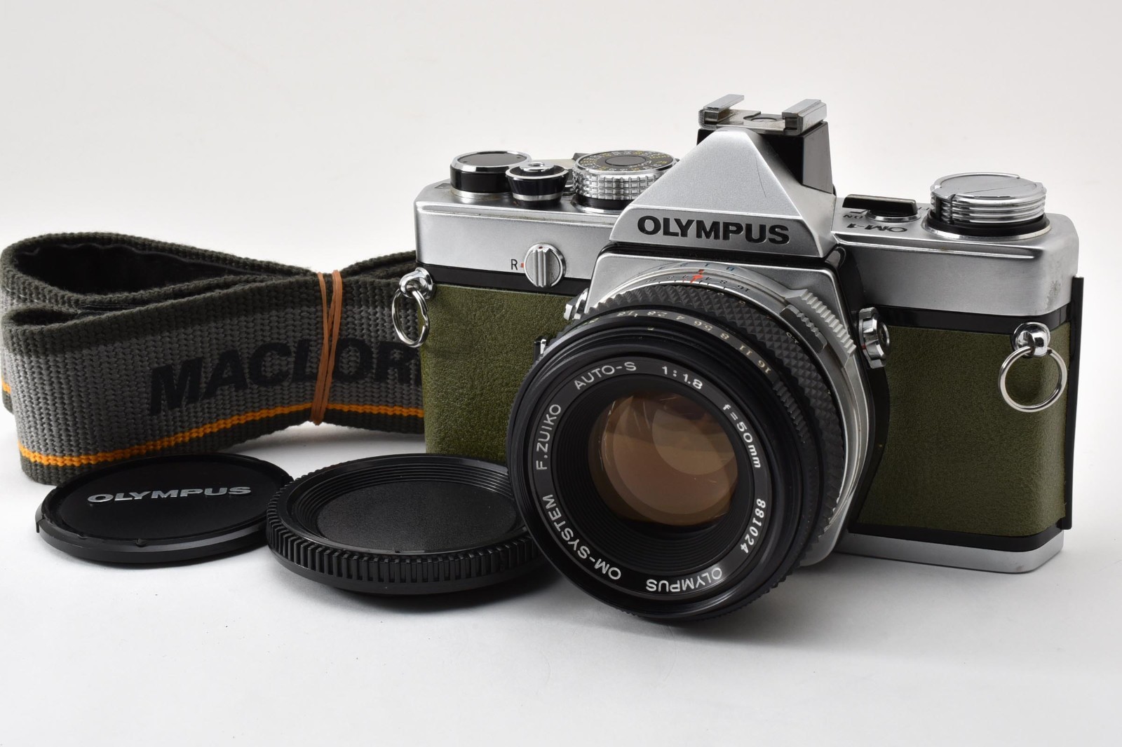 [N MINT Khaki] Olympus OM-1 SLR 35mm Film Camera 50mm F/1.8 Lens JAPAN #797