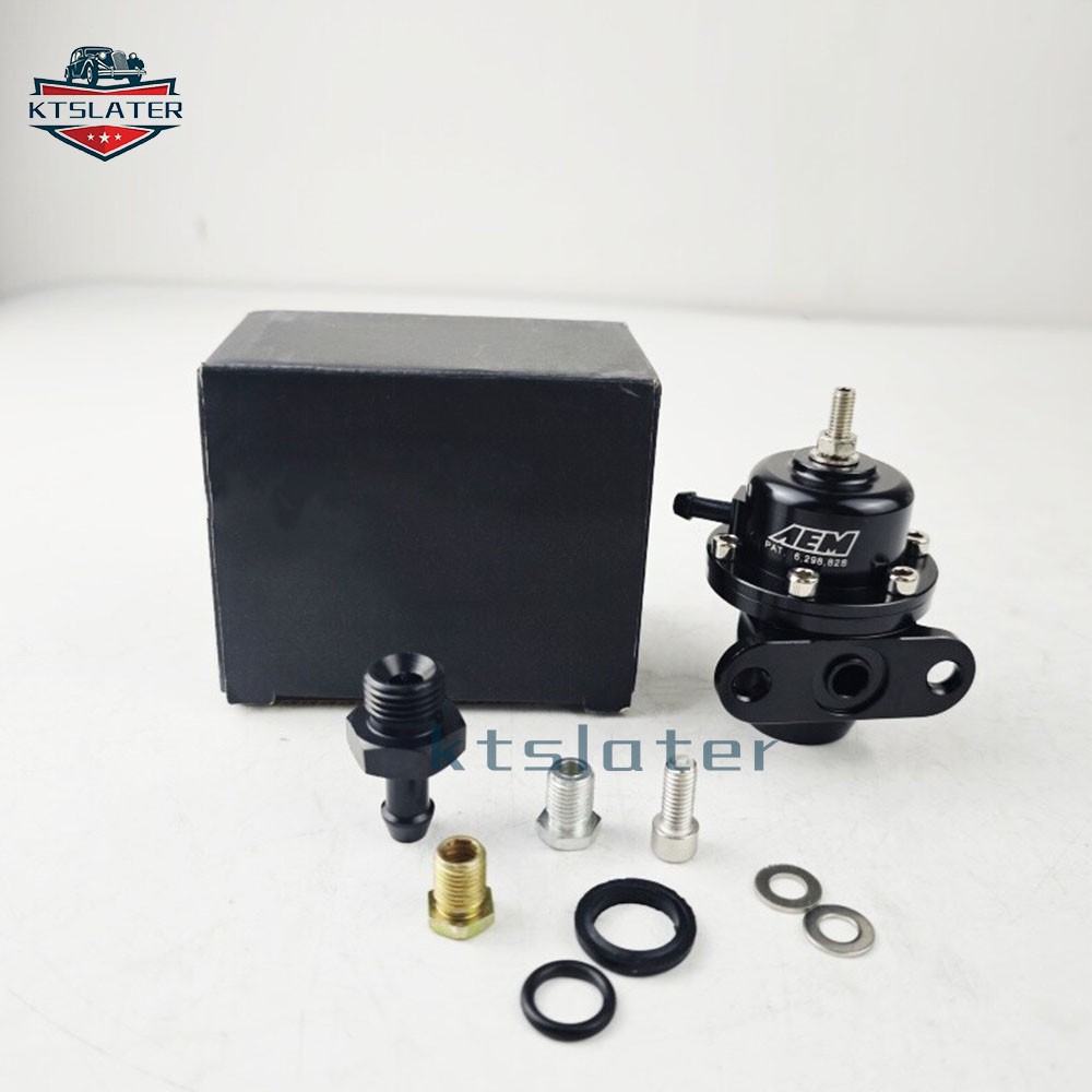 AEM 25-300BK FPR Fuel Pressure Regulator Fit for Civic Integra Del Sol B16A 18C
