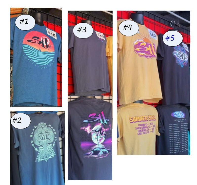 New 311 Band Summer Tour 2026 T-Shirt Concert Merch Tee Reprint