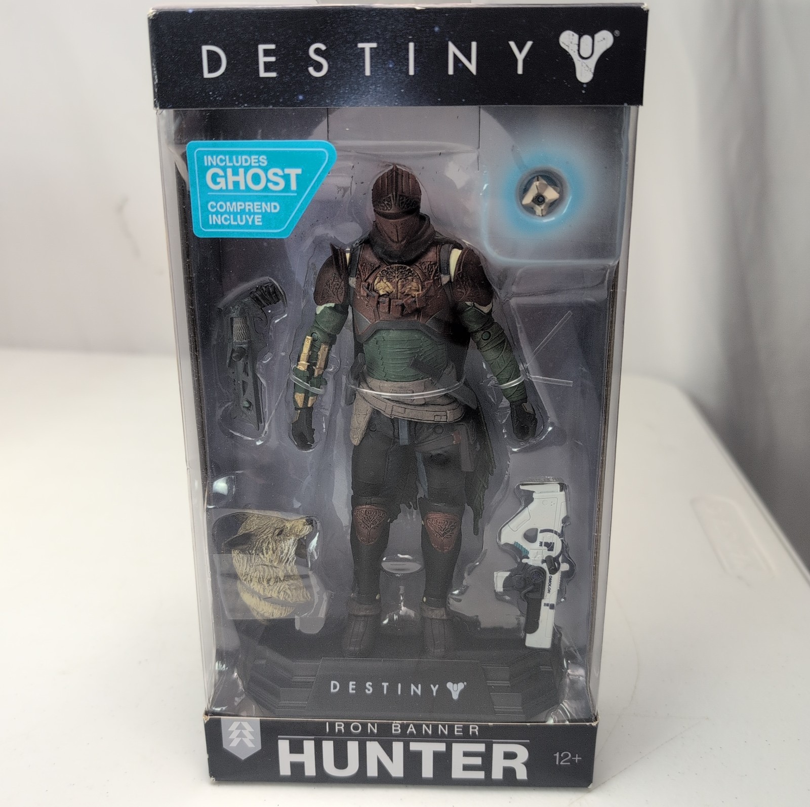 NIB Destiny Iron Banner Hunter McFarlane Toys Action Figure W/ Ghost NEW Sealed NIB Destiny Iron Banner Hunter McFarlane Toys Action Figure W/ Ghost NEW Sealed