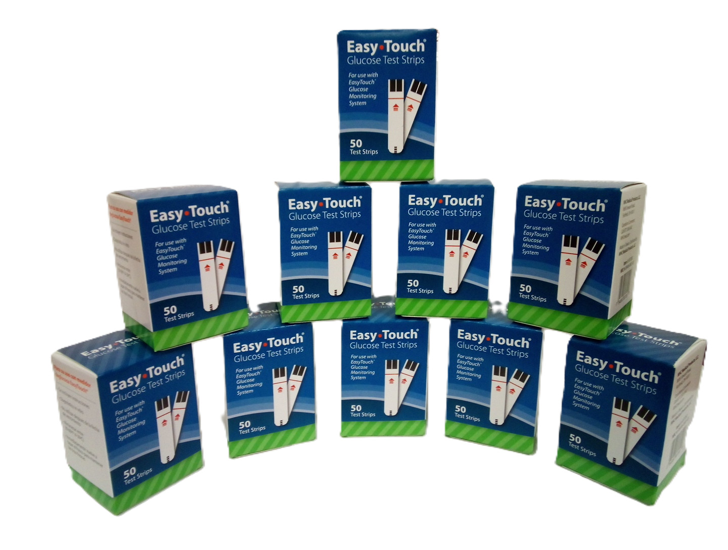 Easy Touch Glucose Test Strips 500 CT. EXP 12/2026. FAST 