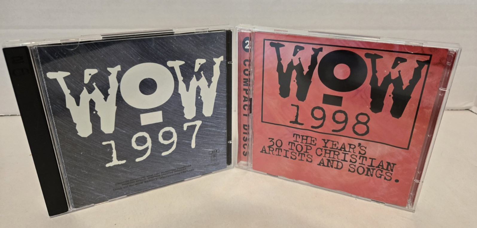 WOW 1997 1998 THE YEARS 30 TOP CHRISTIAN ARTISTS AND SONGS 2 CD LOT 60 songs WOW 1997 1998 THE YEARS 30 TOP CHRISTIAN ARTISTS AND SONGS 2 CD LOT 60 songs