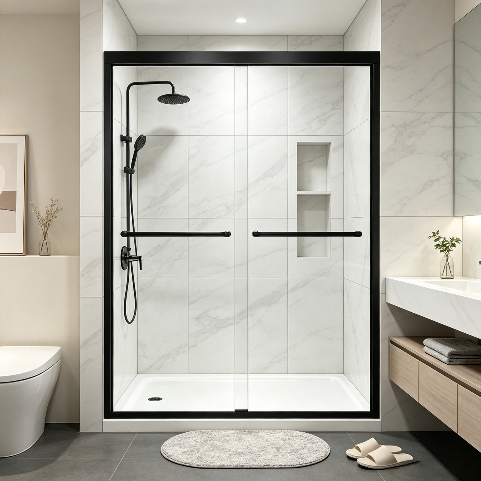 Semi-Frameless Shower Door 54\
