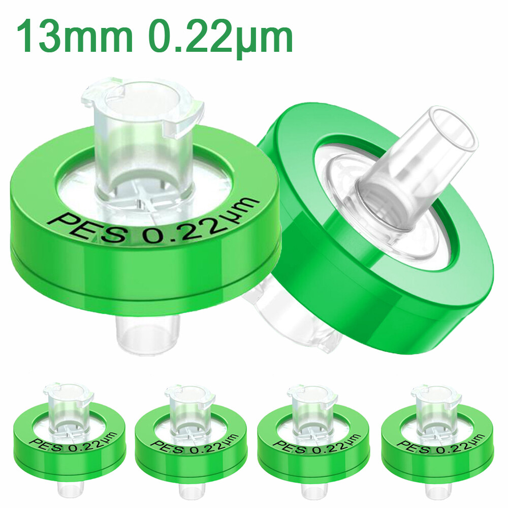 300pcs PES Syringe Filter 13mm /25mm/33mm Membrane Non-Sterile/Sterile 0.22um PP