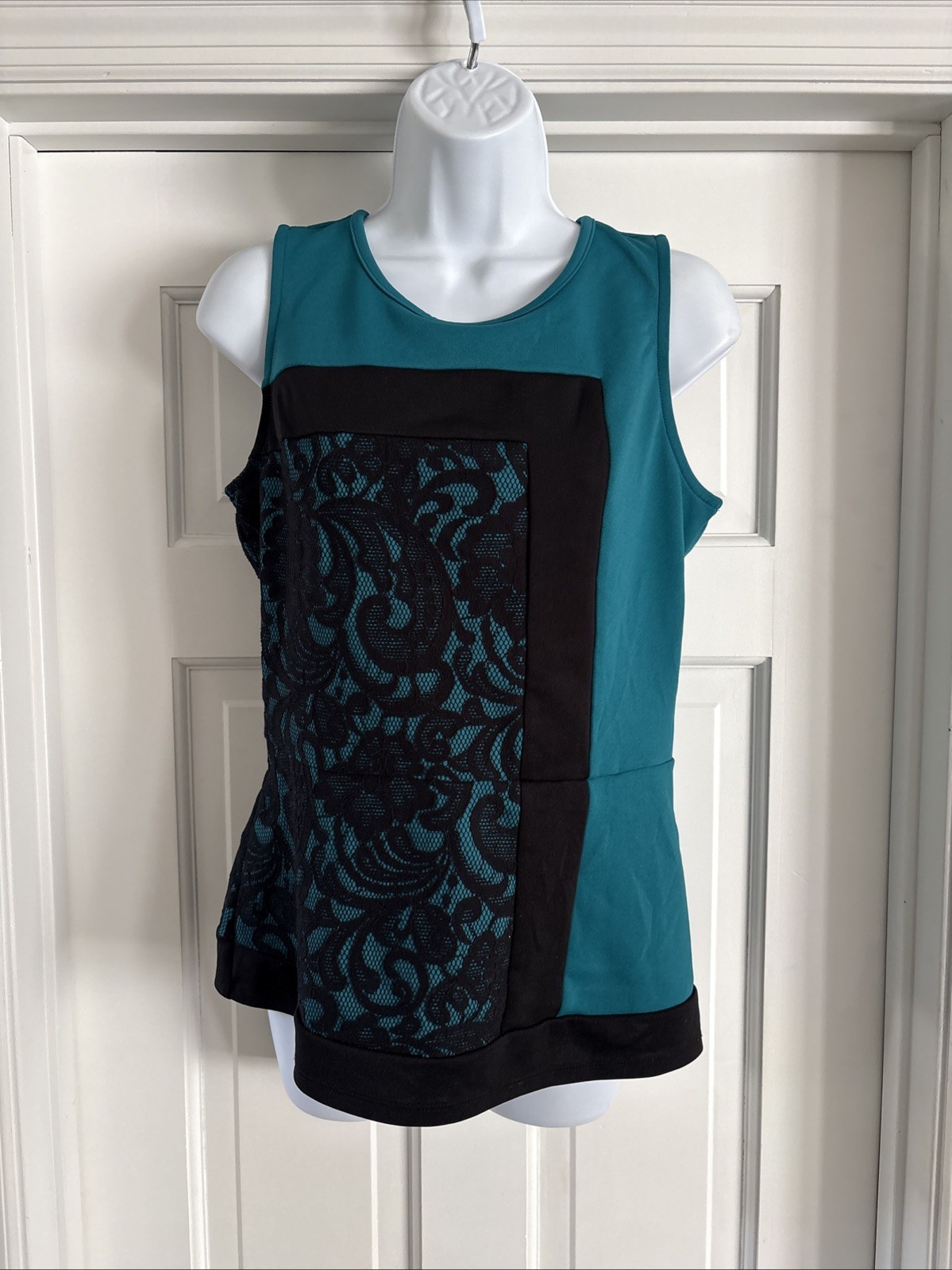 Worthington Women\'s Blouse Sleeveless - Blue - Size M - Worthington Women\'s Blouse Sleeveless - Blue - Size M -