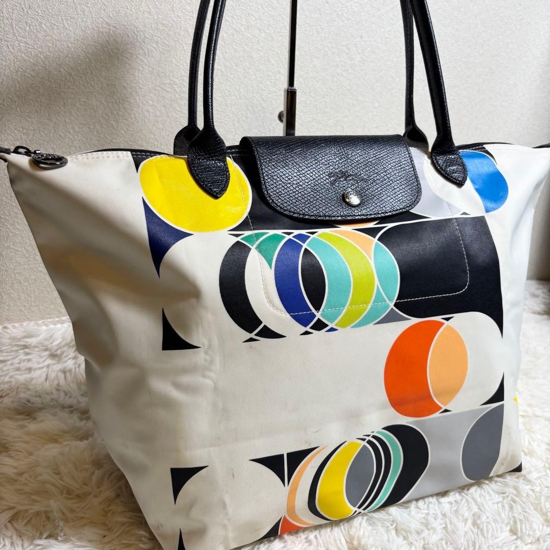 LONGCHAMP Le Pliage Sarah Morris Collaboration Tote 1a