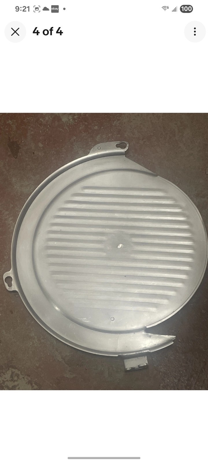 Genuine Used HOBART Front Knife  Blade Cover Plate For models 1612, 1712