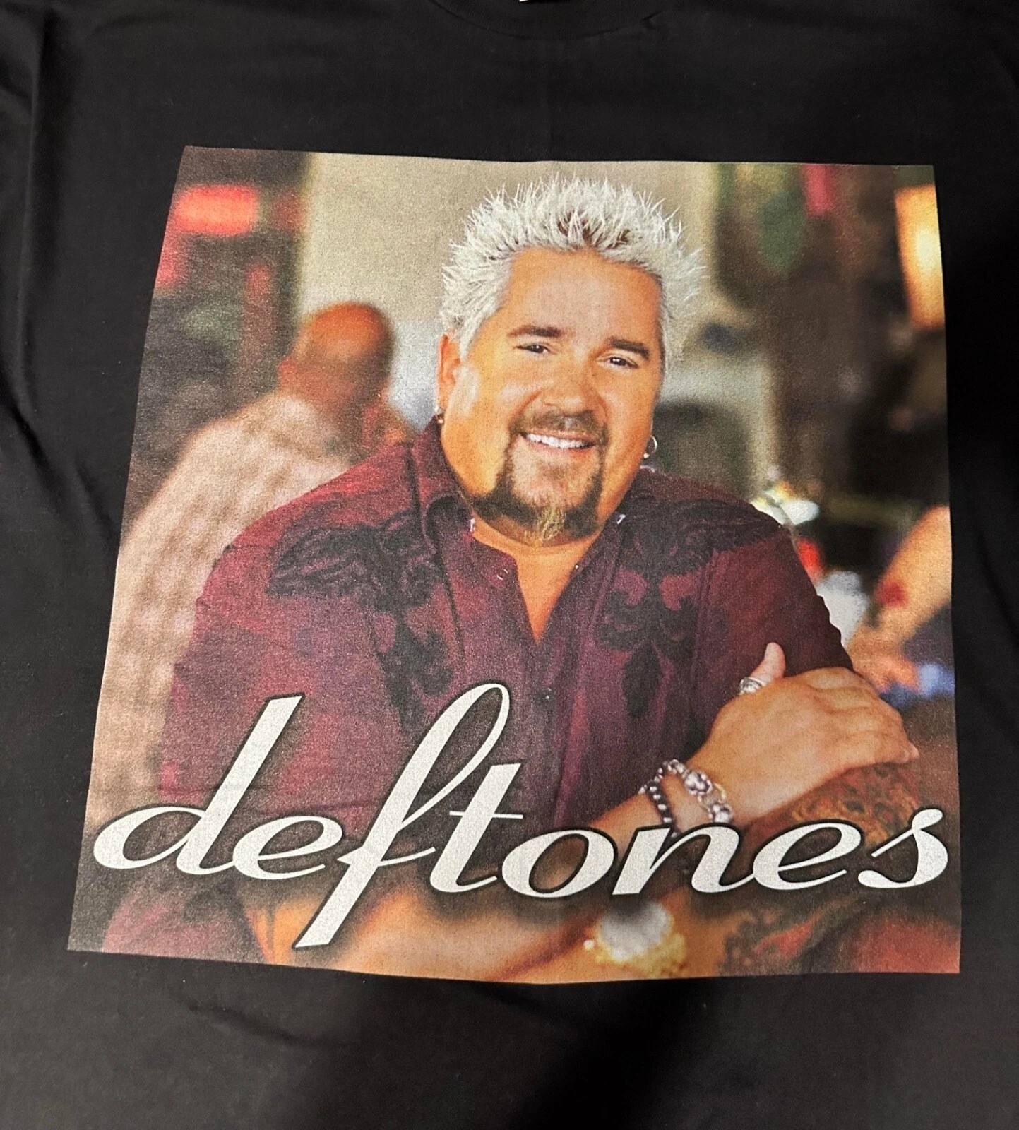 Deftones Band Members Portrait Alternative Metal Black Graphic T-Shirt