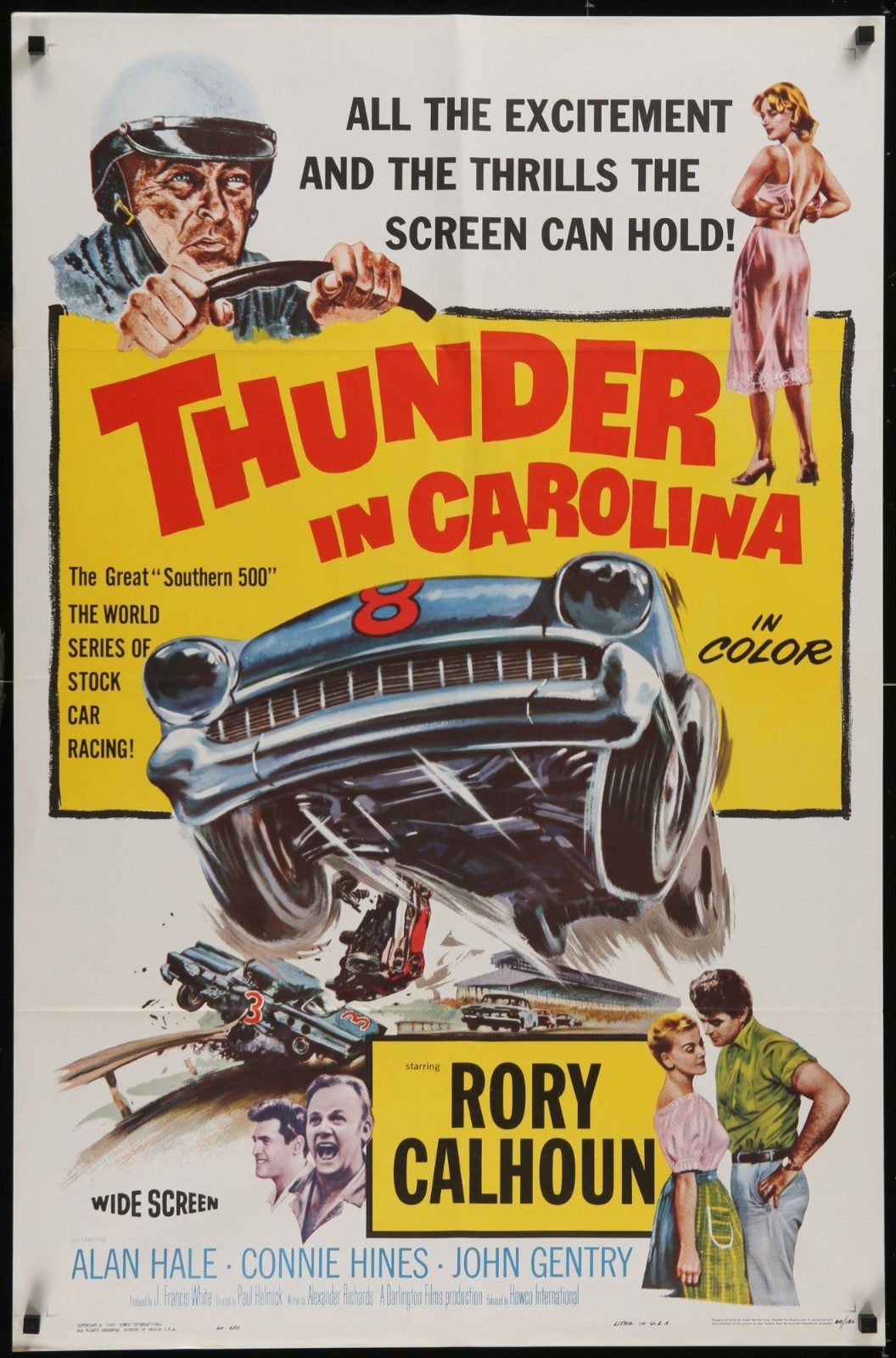 Thunder in Carolina (1960) Original Folded Movie Poster 27x41