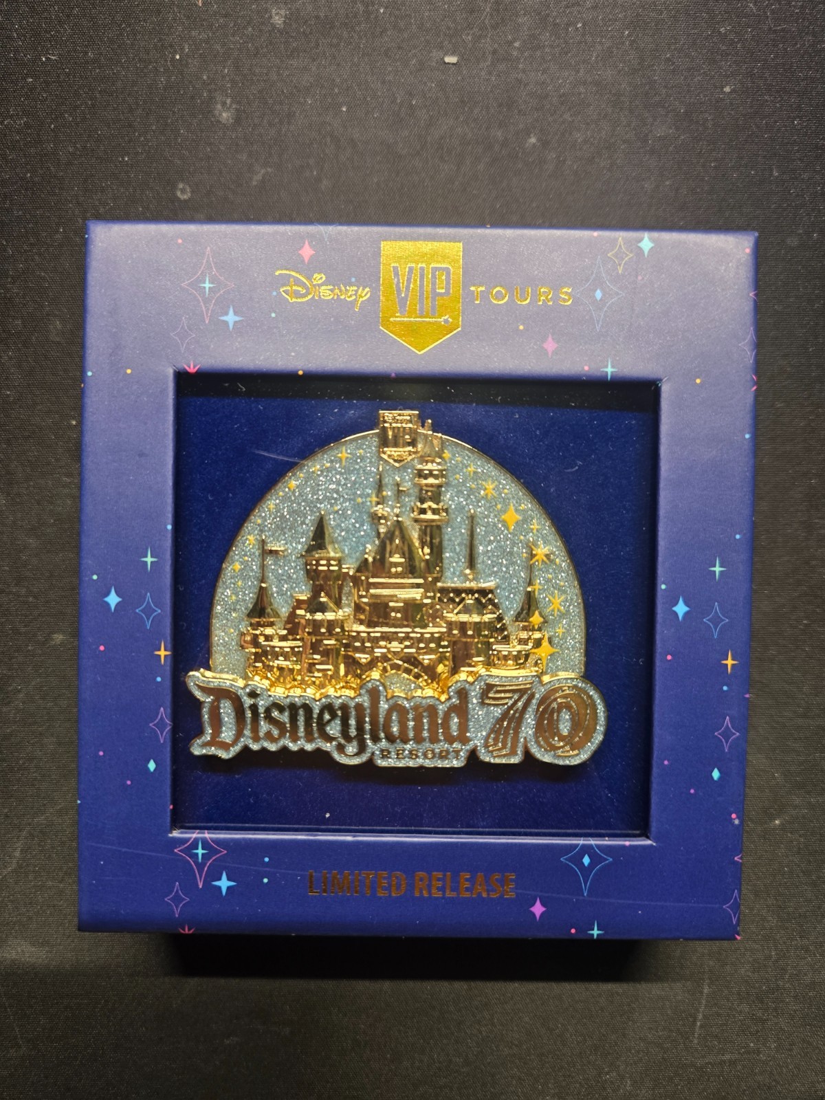 Disneyland 70th Anniversary Disney VIP Tours / Castle Jumbo Pin 2025/26 Limited Disneyland 70th Anniversary Disney VIP Tours / Castle Jumbo Pin 2025/26 Limited