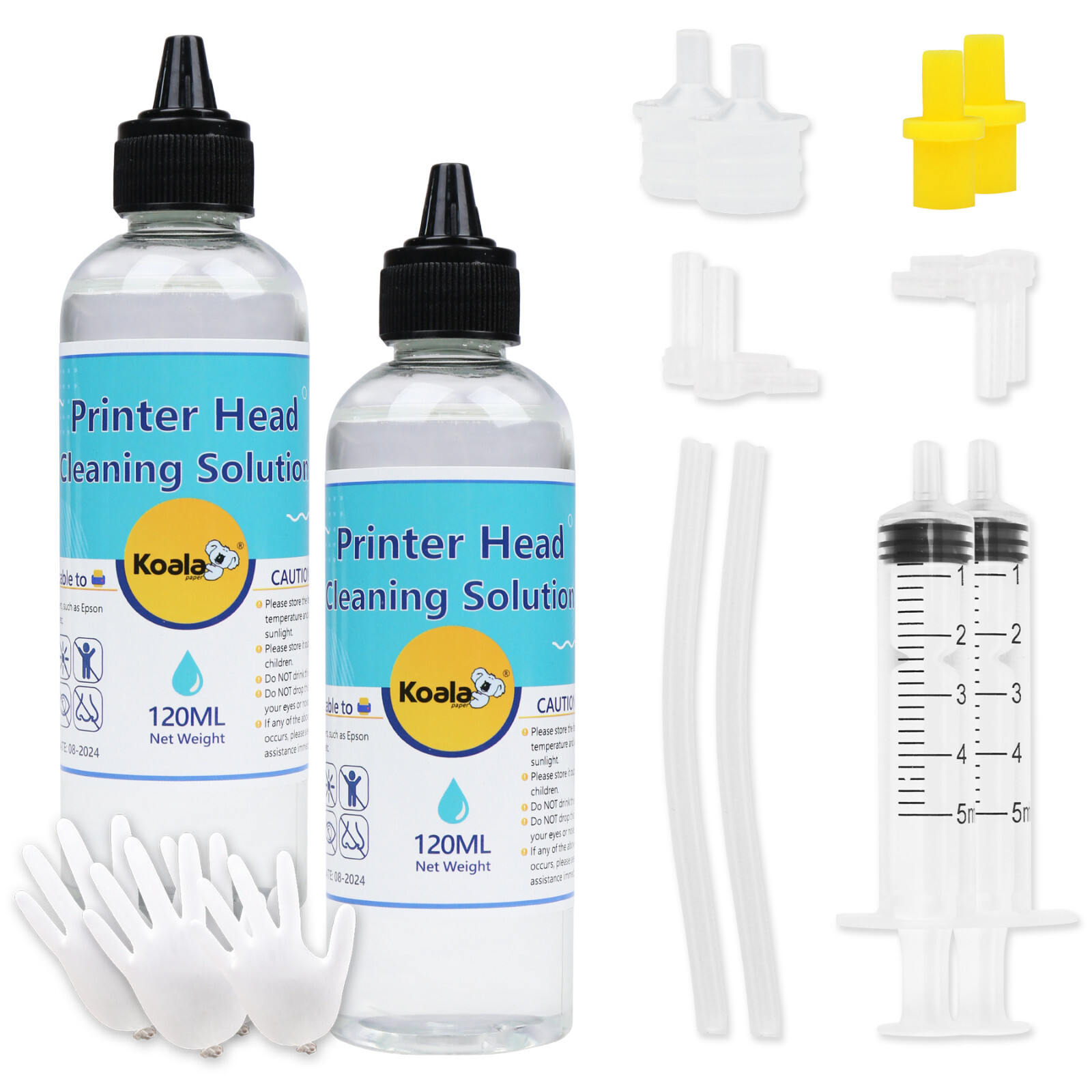 KOALA Epson Printer Cleaning Kit 240ML Unlock Print Head Nozzle Cleaner Solution