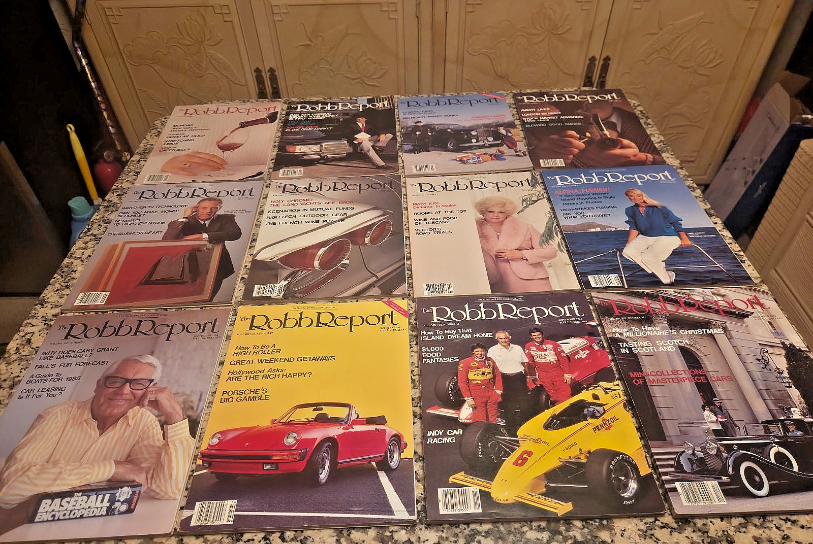 VINTAGE 1984 ROBB REPORT MAGAZINES FOR THE CONNOISSEURS 12 ISSUES JAN. THRU DEC.