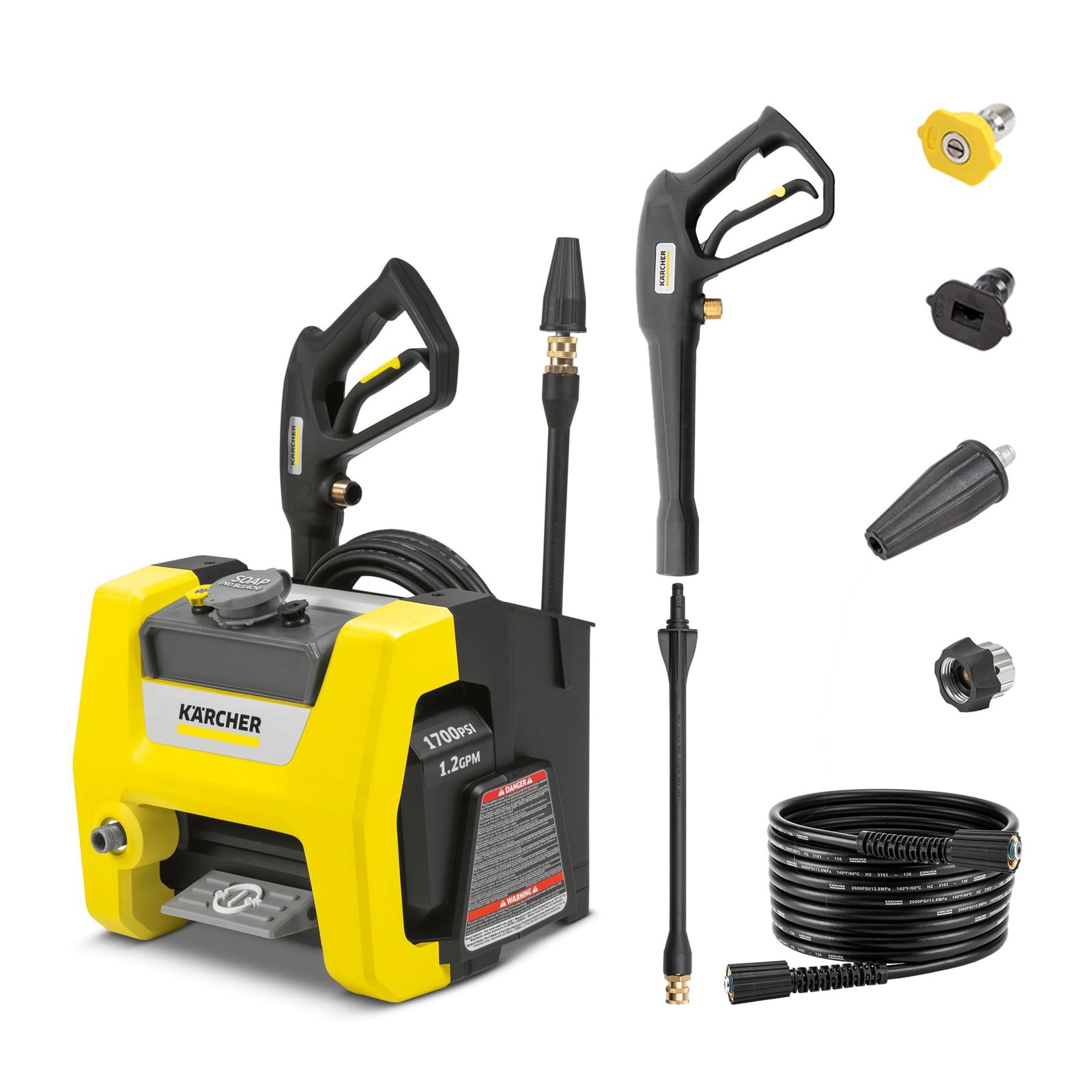 Kärcher Pressure Washer K1700 Cube, CETA Certified, 3 Spray Nozzles Kärcher Pressure Washer K1700 Cube, CETA Certified, 3 Spray Nozzles