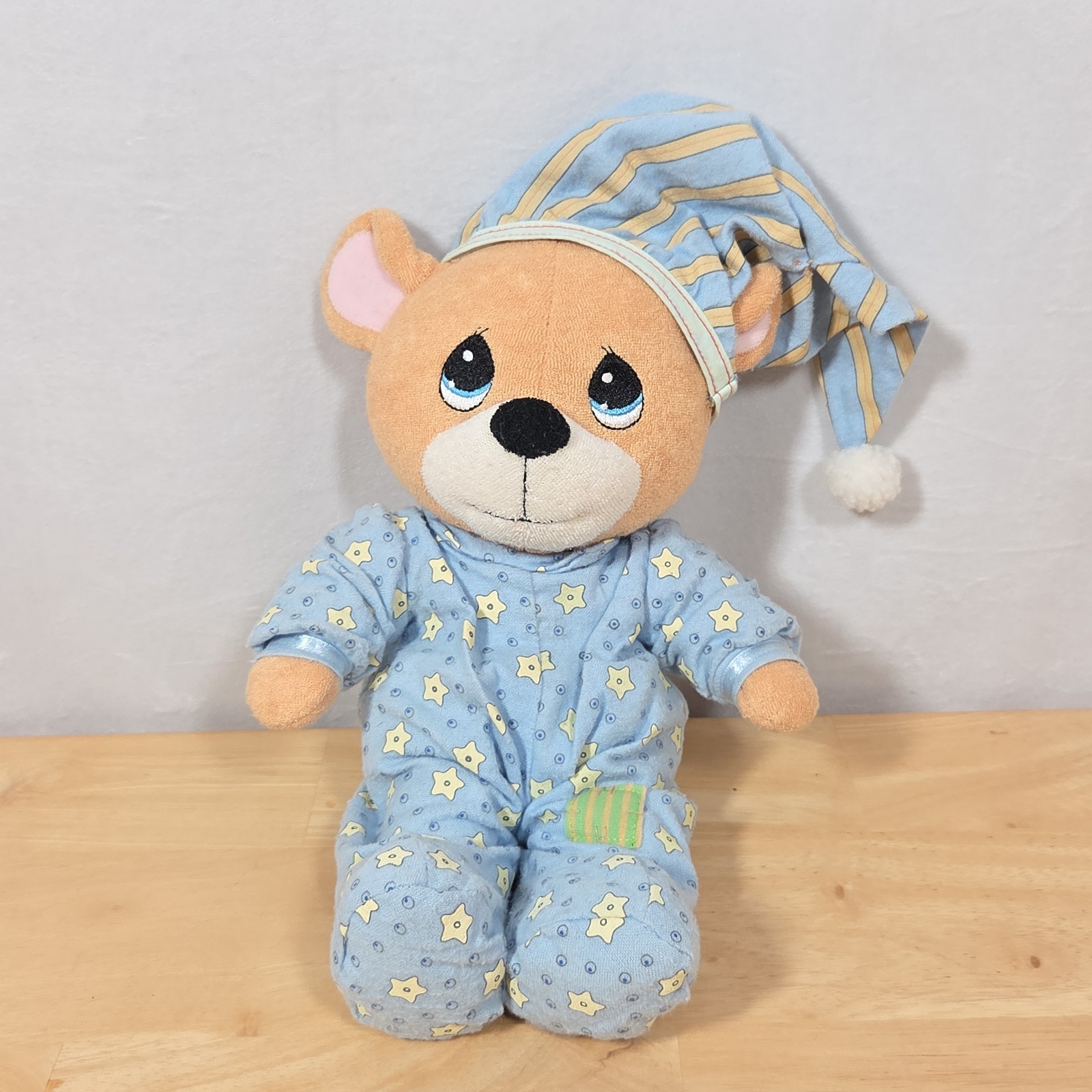 Precious Moments Luv N Care Prayer Bear Plush Blue Pajamas NOT WORKING Vtg Precious Moments Luv N Care Prayer Bear Plush Blue Pajamas NOT WORKING Vtg