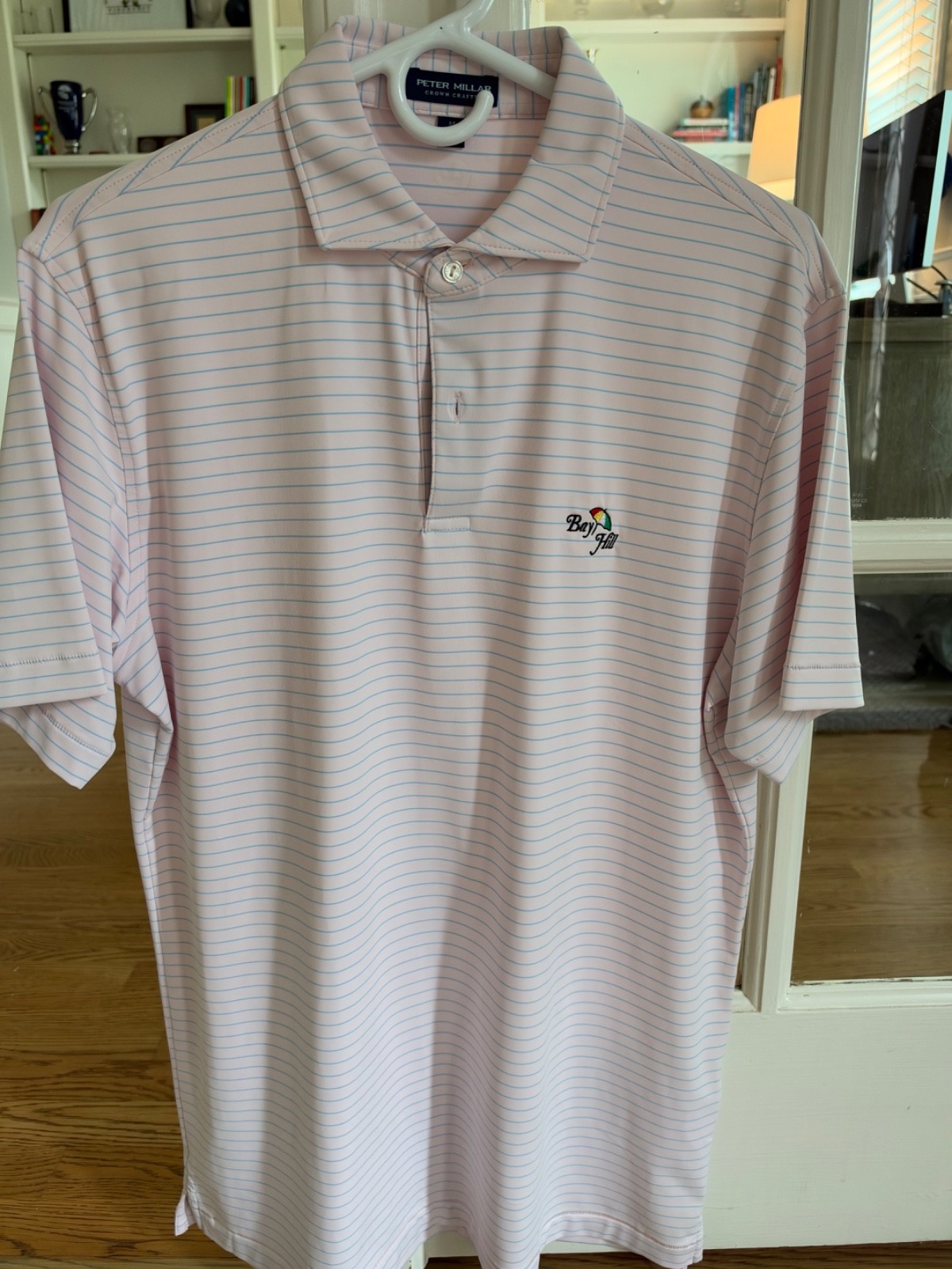 Peter Millar Crown Crafted Polo - Pink - Medium - Bay Hill Logo - BRAND NEW Peter Millar Crown Crafted Polo - Pink - Medium - Bay Hill Logo - BRAND NEW