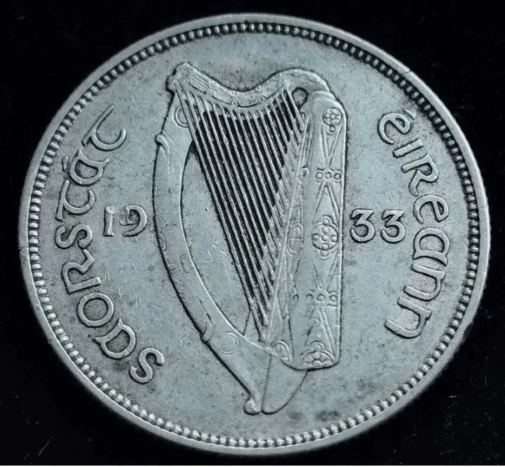 #2751 - Ireland - 1933 - Florin - Silver - KM.7
