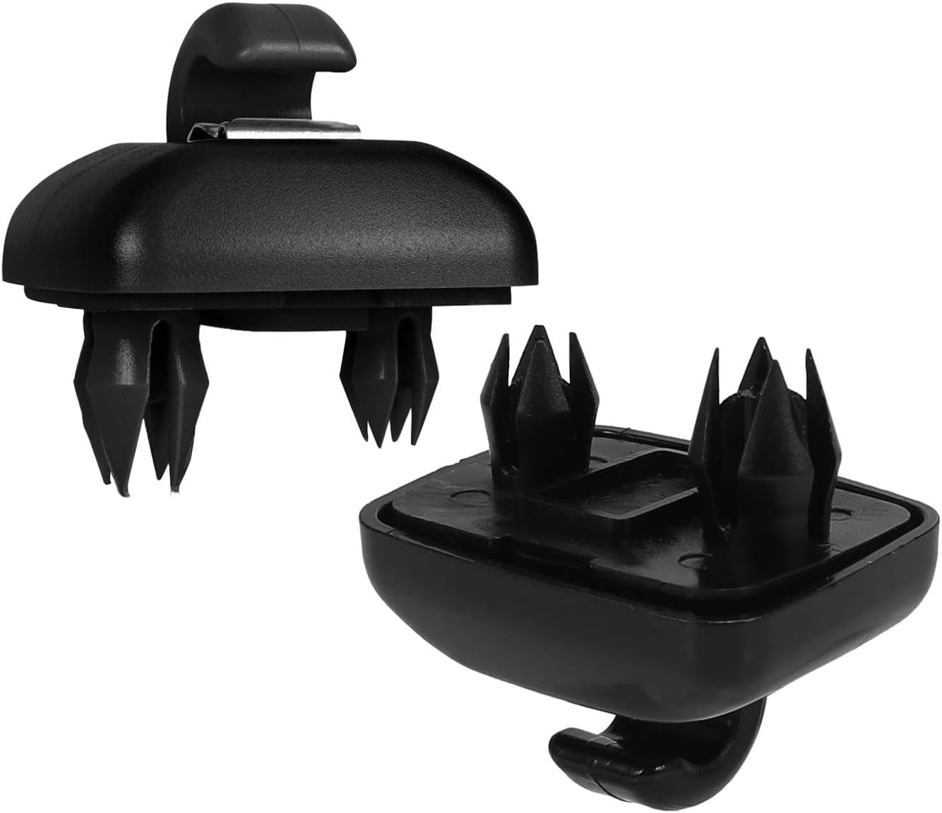 2pcs Black 8U0857562A Sun Visor Clip Fits For Audi A4 A5 A7 Q3 Q5 S4 S5 TT