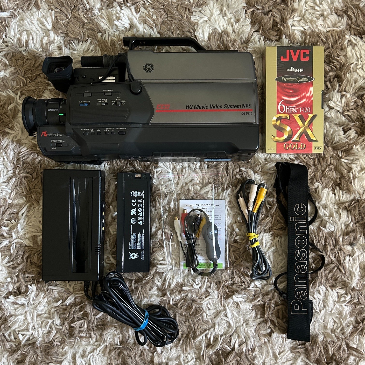 VTG GE CG-9809 VHS Camcorder Kit - Tested & Works 📹 ✅