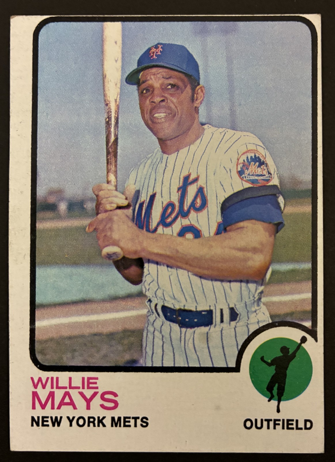 WILLIE MAYS 1973 Topps #305. New York Mets. HOF. 2-time NL MVP.