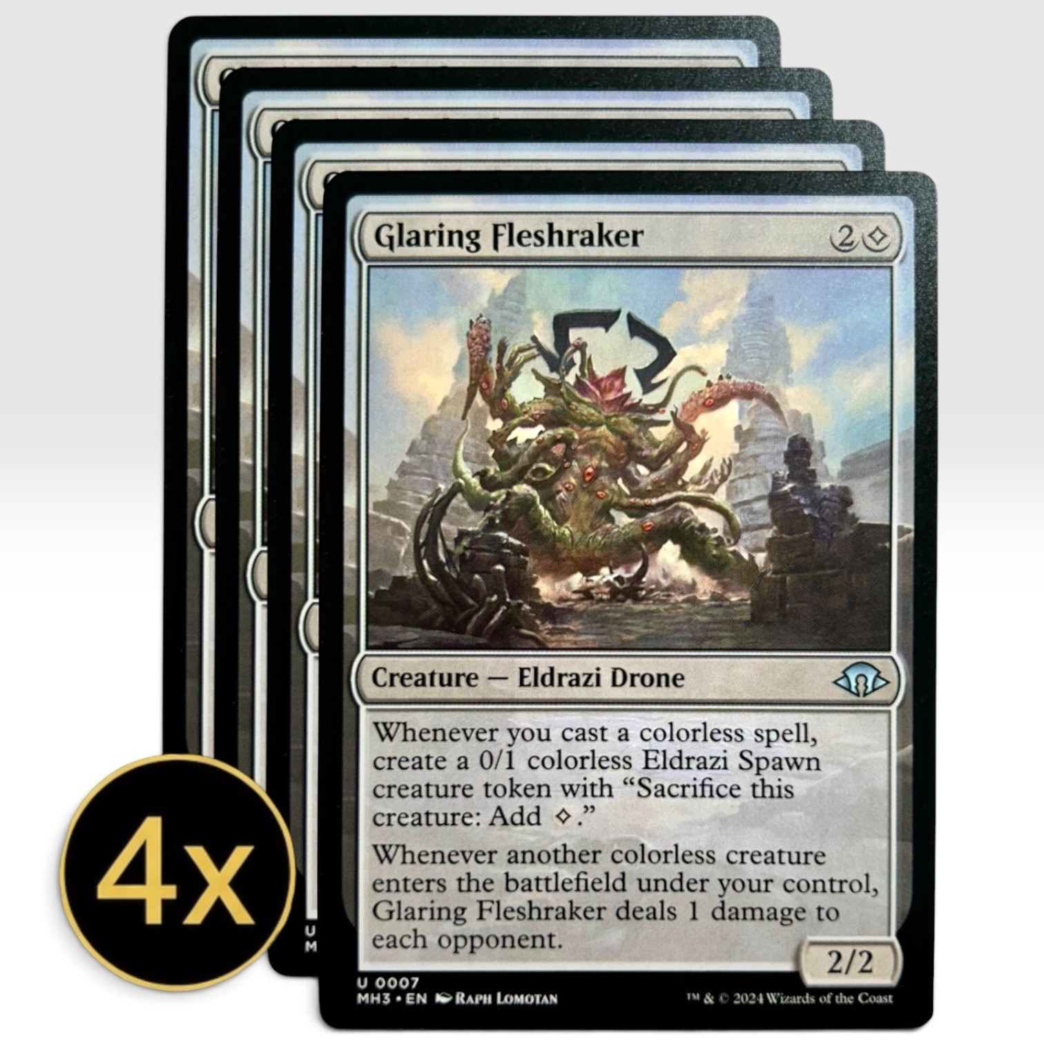 4x Glaring Fleshraker MH3 MTG Playset NM #7