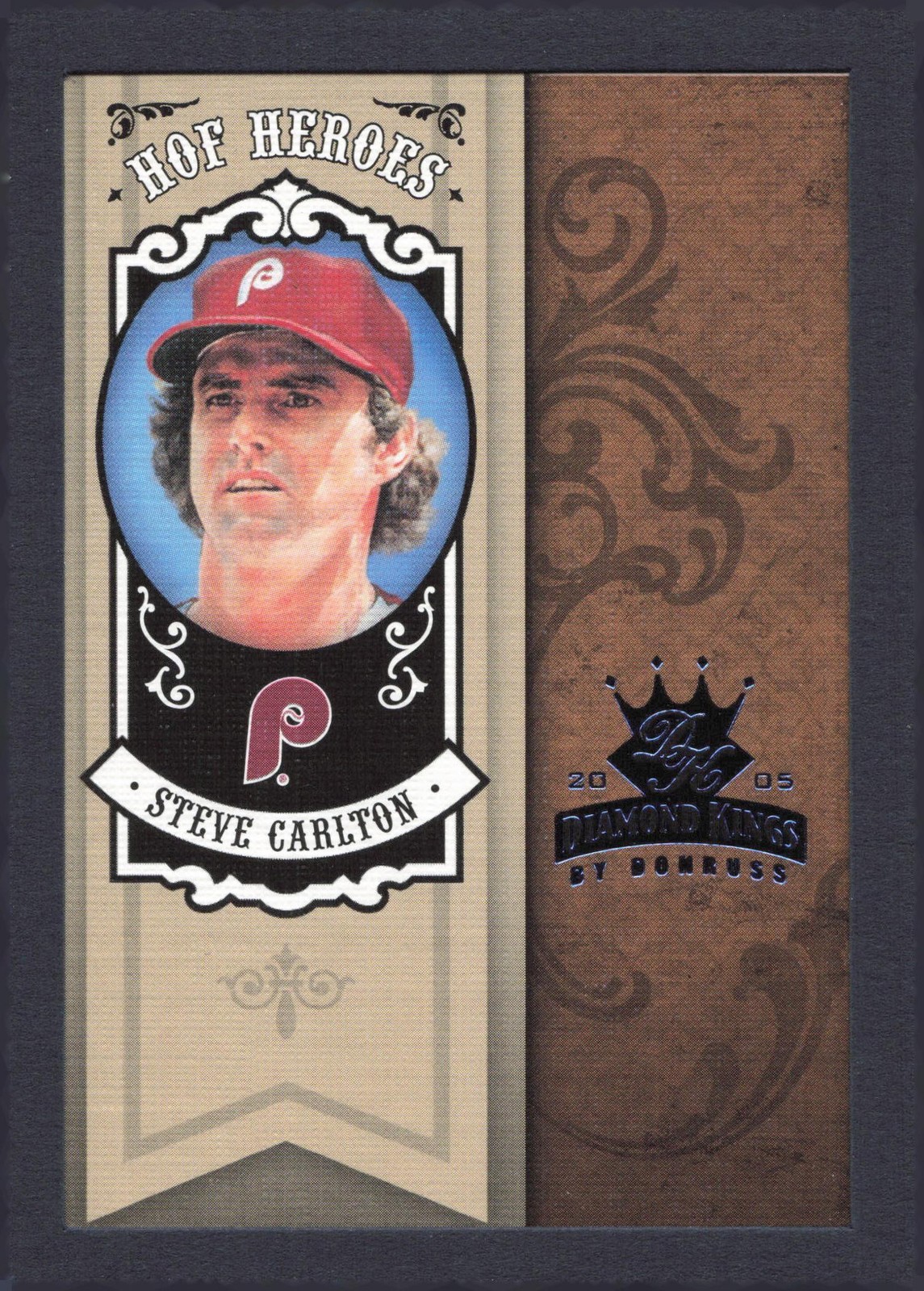 2005 Donruss Diamond Kings Steve Carlton HOF Heroes Framed Blue #/100 #HH-67