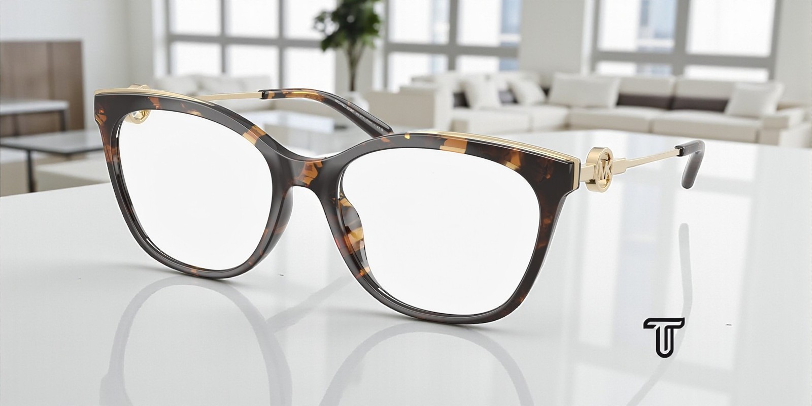 MICHAEL KORS MK4076U 3006 Square Dk Tortoise Demo Lens 54 mm Women\'s Eyeglasses