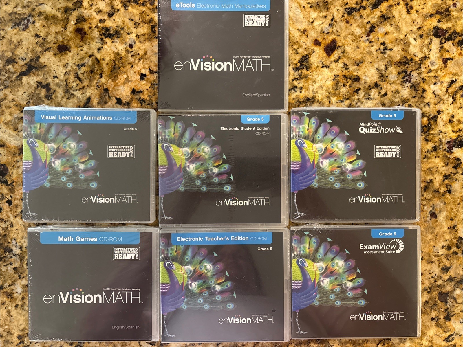 Electronic Student & Teacher\'s Edition CD-ROM Grade 5 Pearson enVisionMATH Set 7