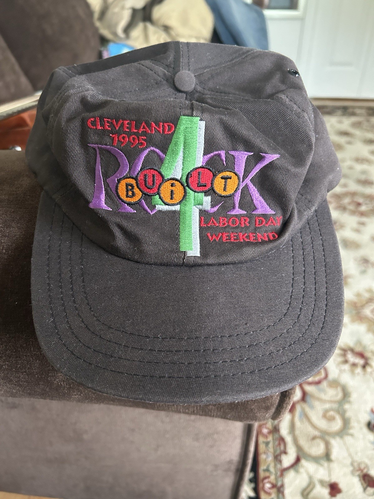Vtg 1995 Rock & Roll Hall of Fame Ball Cap Hat Adjustable Snapback Baseball Hat Vtg 1995 Rock & Roll Hall of Fame Ball Cap Hat Adjustable Snapback Baseball Hat