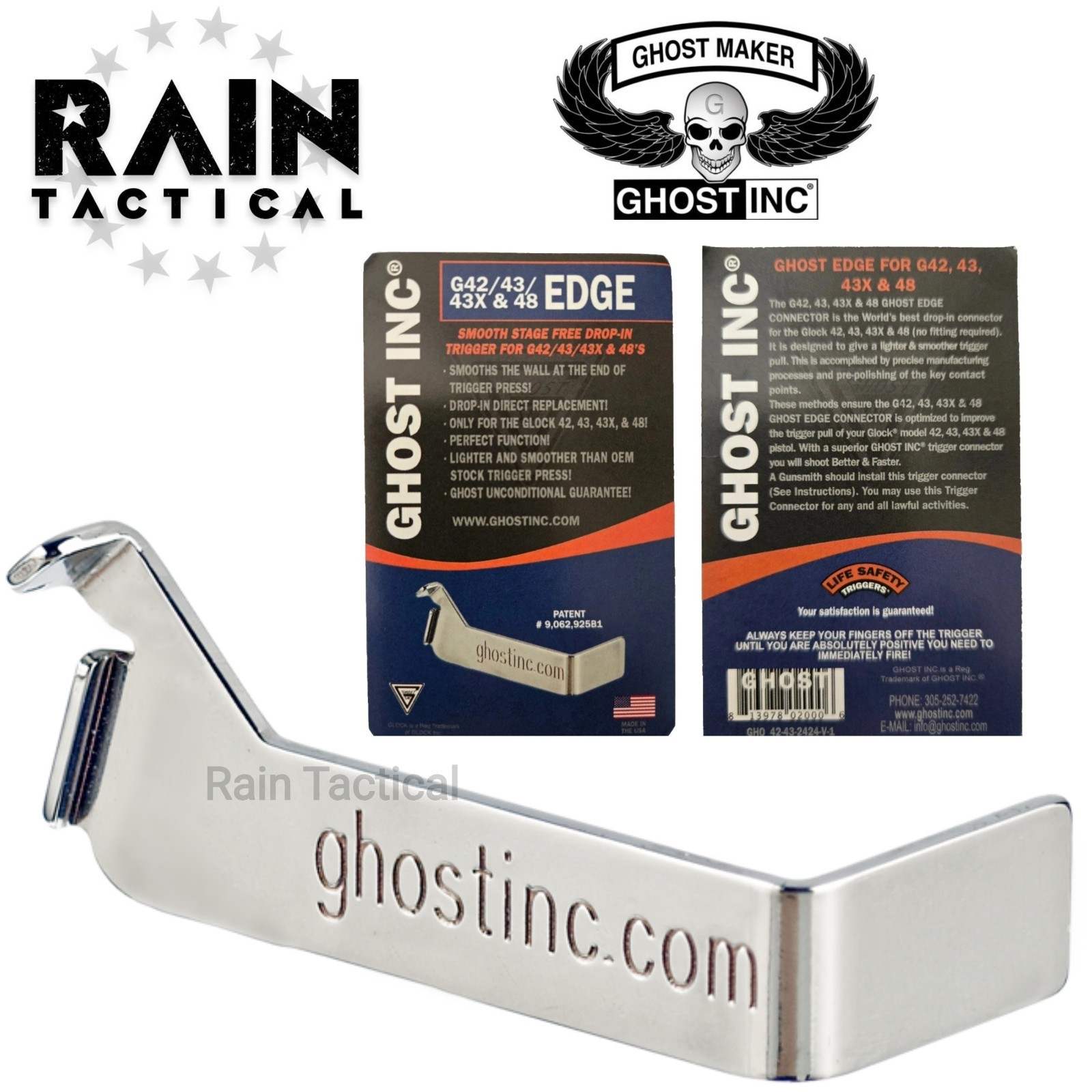 Ghost Inc Edge Fits Glock 42 / 43 / 43x / 48 - 3lb Trigger Connector