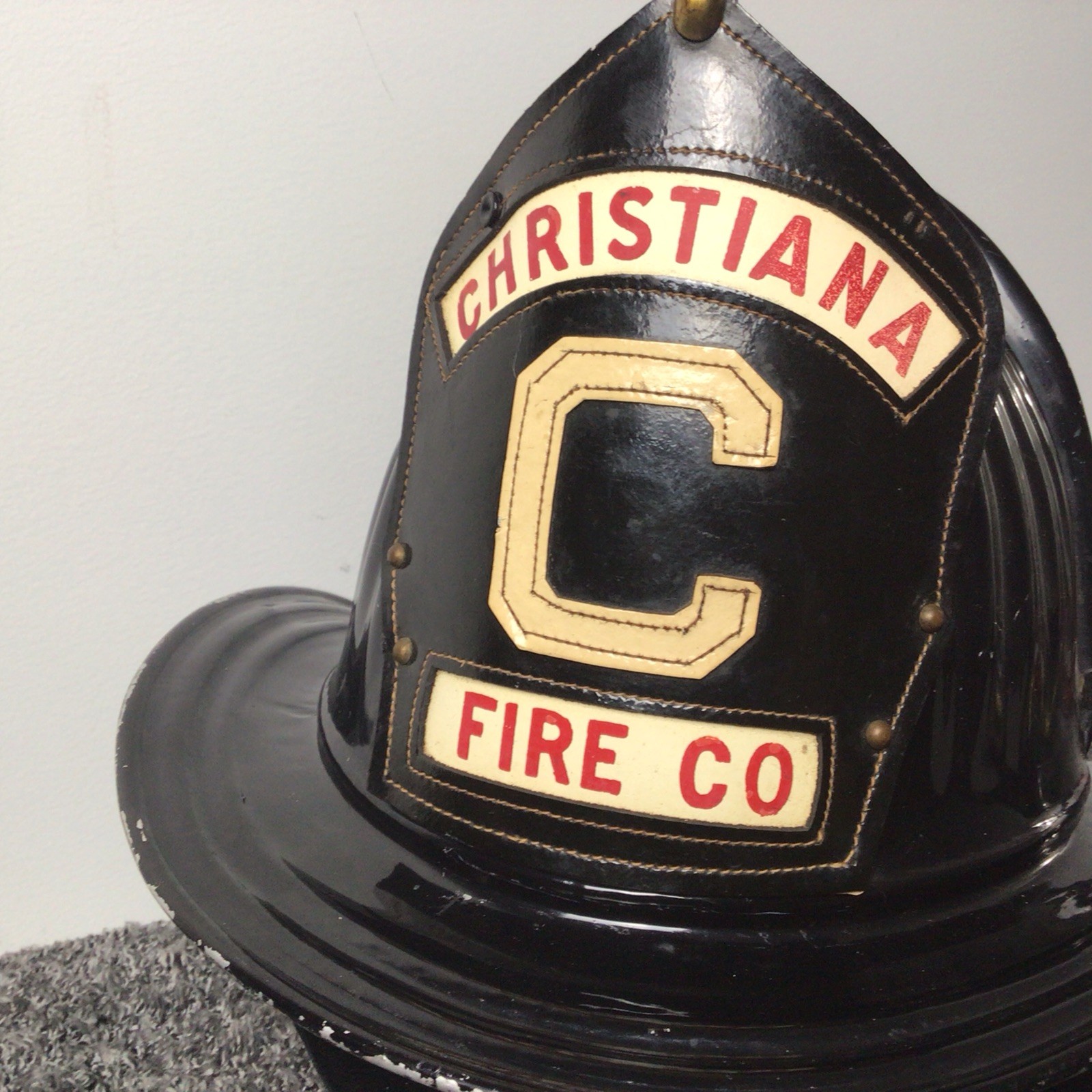 Vintage Cairns & Brother Aluminum  Fire Firefighter Helmet 