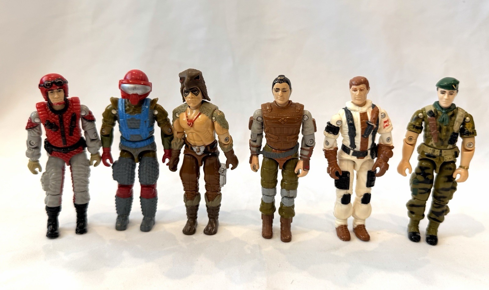 Vintage GI Joe ARAH Action Figure Lot - Raptor Fast Draw Crazy Legs Lt Falcon