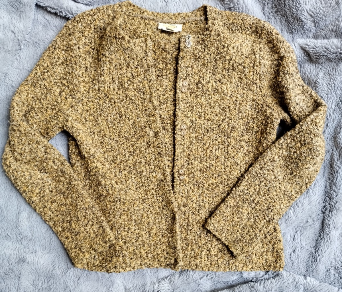 Vtg 80s 90s TALBOTS Marled Tan Wool Blend Sweater Medium Hong Kong Cottagecore Vtg 80s 90s TALBOTS Marled Tan Wool Blend Sweater Medium Hong Kong Cottagecore