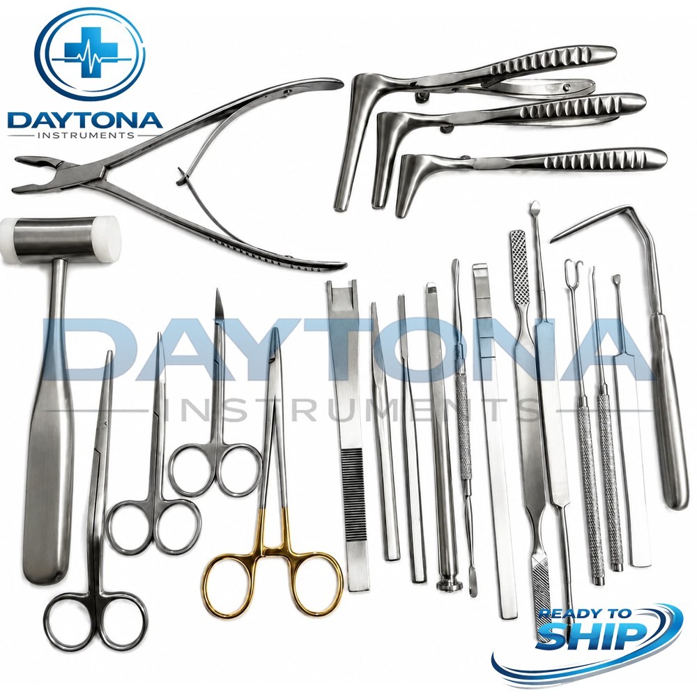 21pcs Nasal Instruments Rhinoplasty Set Plastic Surgery Surgical Instrument Kit