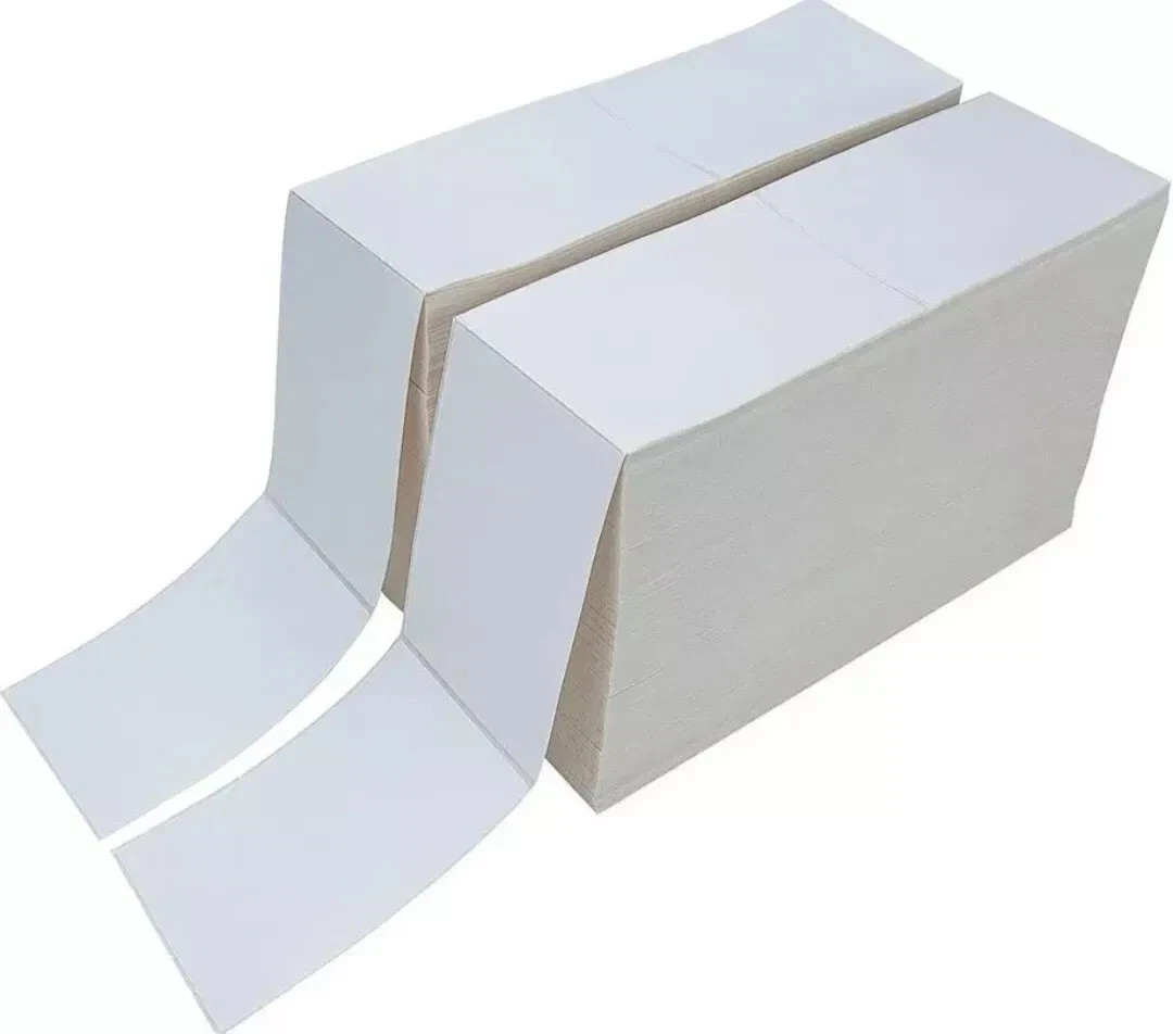 4000pc (4x6) Fanfold Direct Thermal Shipping Labels for Zebra and Rollo Printers
