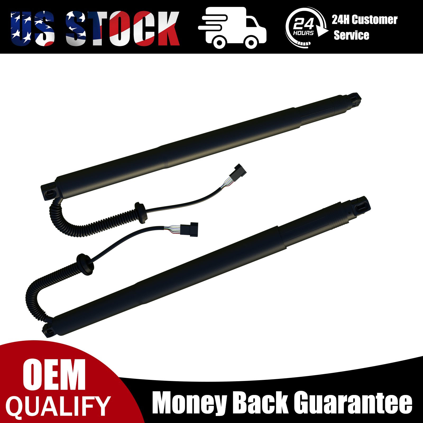 2x Rear Tailgate Power Hatch Lift Support Struts for 2016 - 2019 Ford Explorer