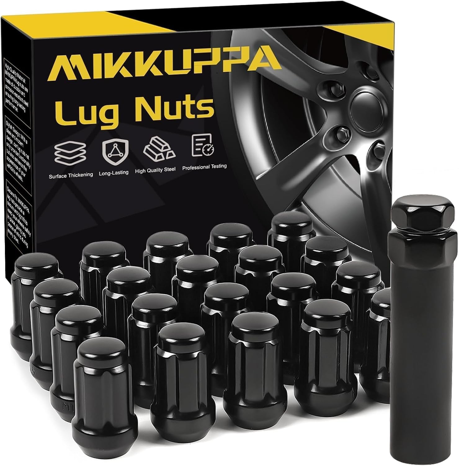 20Pcs Black M12X1.25 Lug Nuts for Nissan Infiniti Factory Wheels