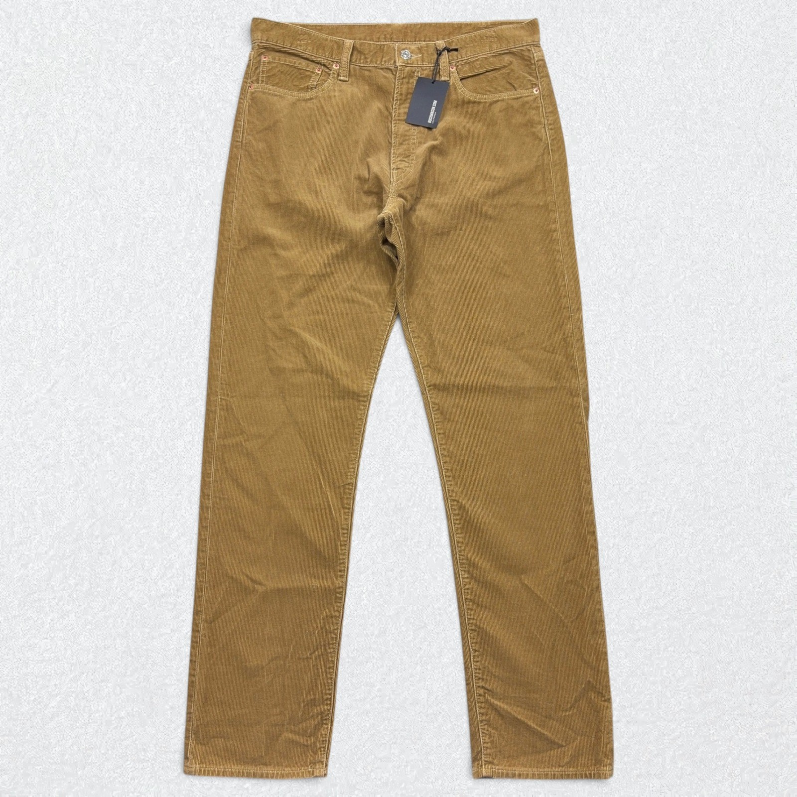 Buck Mason Pants Mens 34x34 Barleycorn Tan Ford Standard Corduroy Cotton NWT