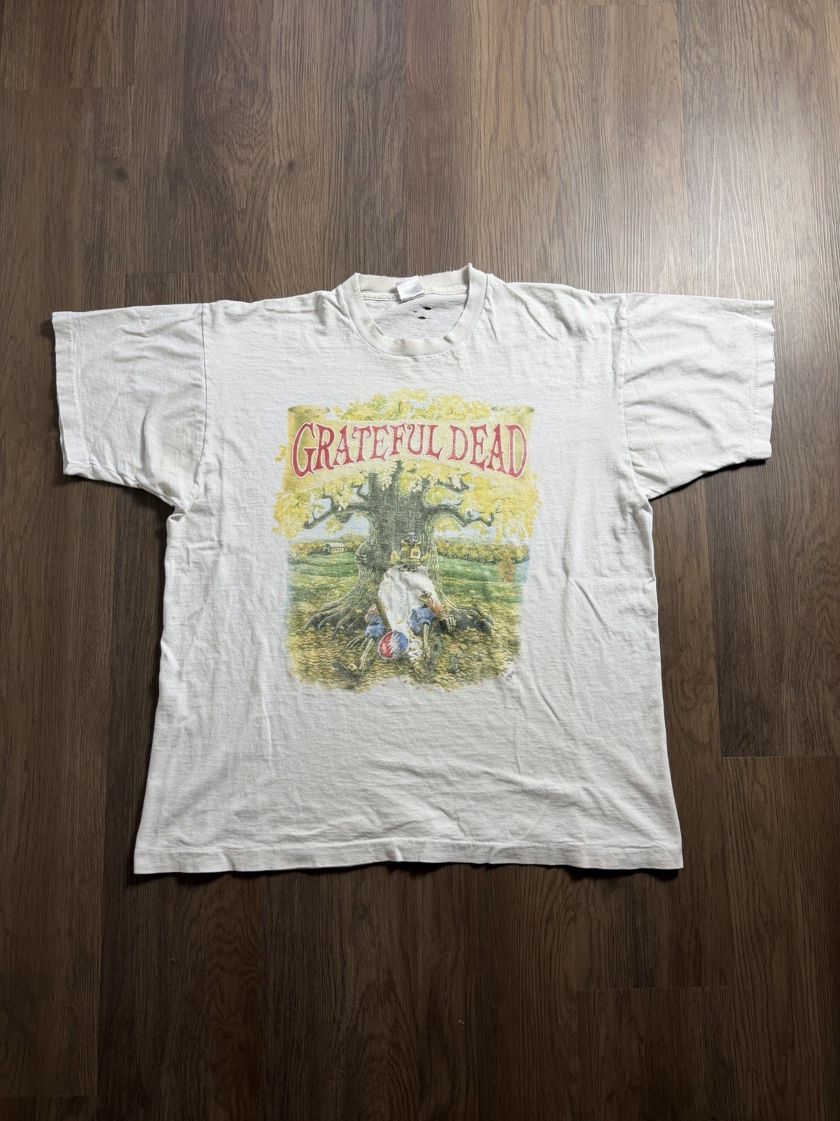 Grateful Dead Madison Square Garden 1994 Tour Graphic T-Shirt White Size XL