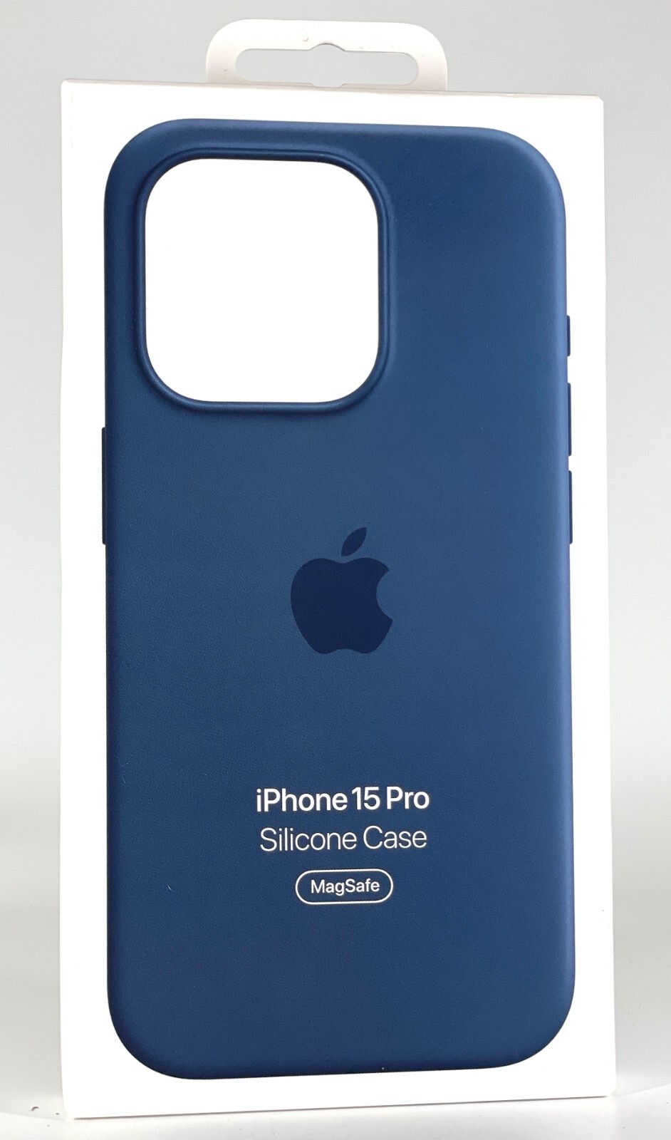 OEM Genuine Apple Silicone MagSafe Case For iPhone 15 Series - Storm Blue