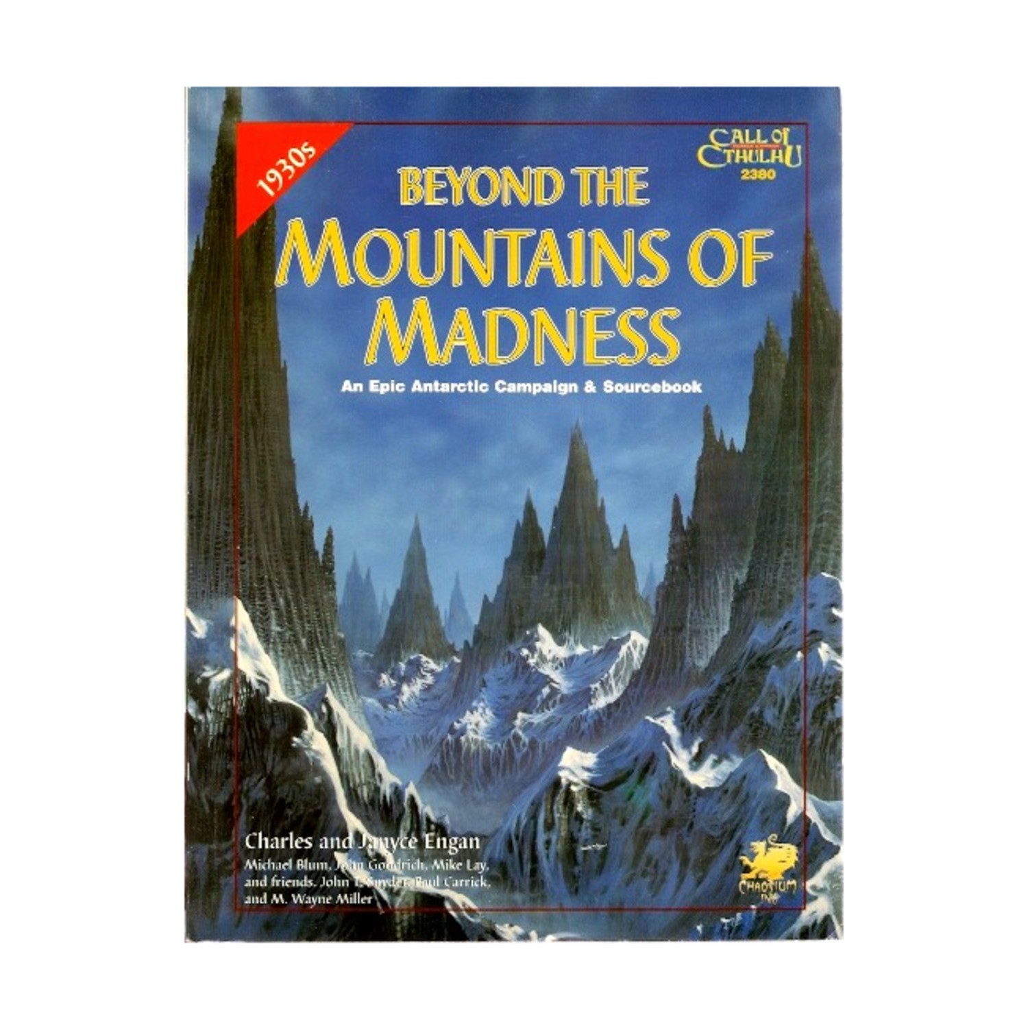 Chaosium Call of Cthulhu 1-5.5 Ed Beyond the Mountains of Madness (1st) VG Chaosium Call of Cthulhu 1-5.5 Ed Beyond the Mountains of Madness (1st) VG