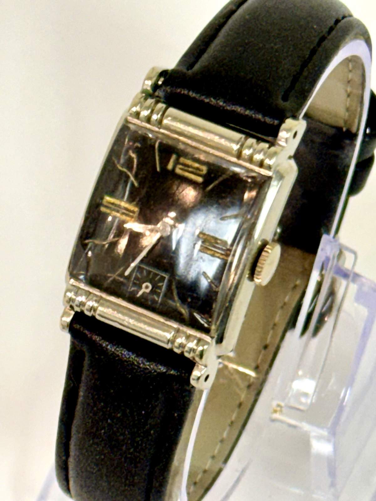 VINTAGE 1950'S ELGIN 17J 10K RGP WHITE GOLD MANUAL WIND MEN'S DRESS WATCH RUNS VINTAGE 1950'S ELGIN 17J 10K RGP WHITE GOLD MANUAL WIND MEN'S DRESS WATCH RUNS