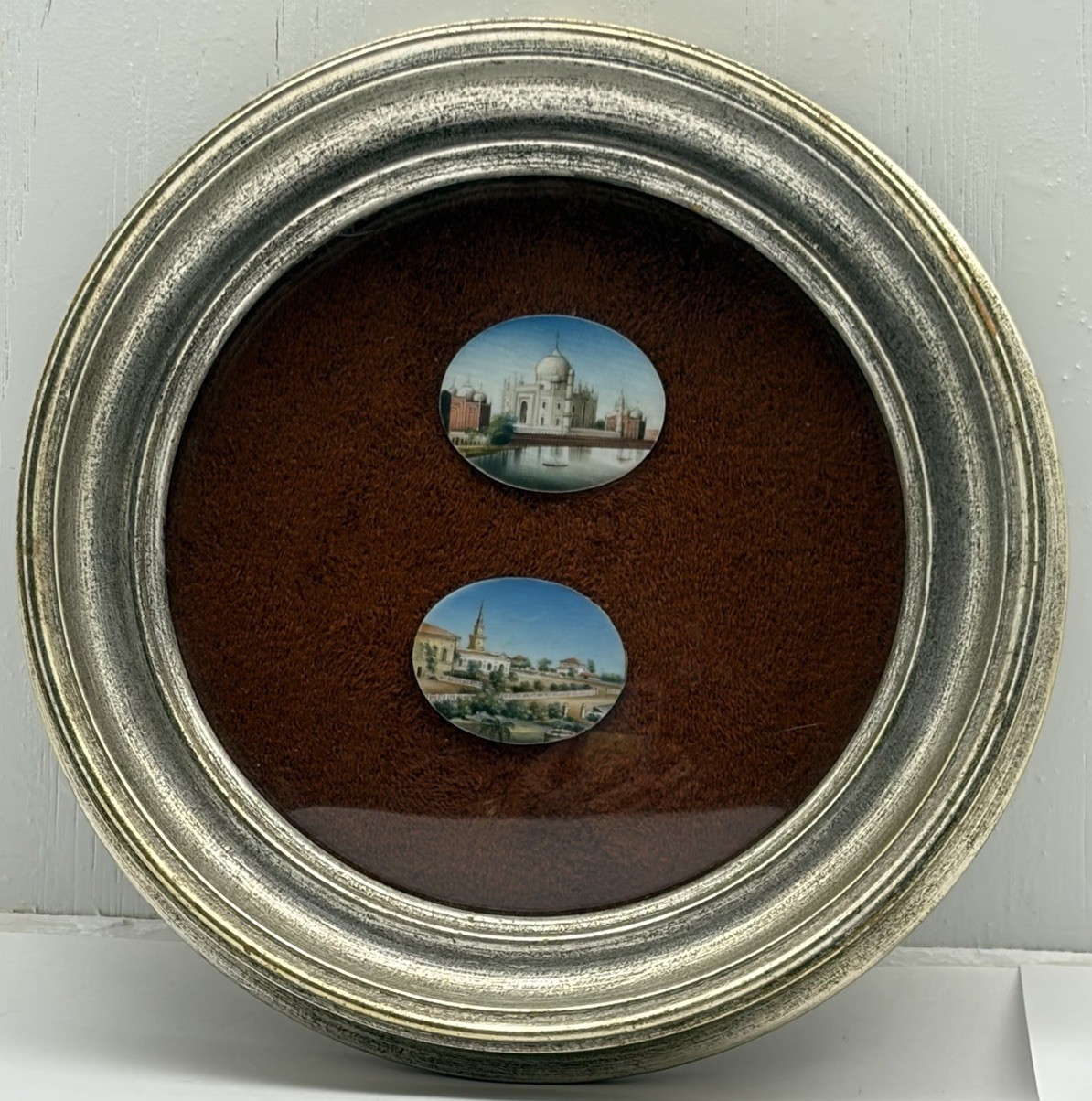 Antique Mughal Miniature Painting Taj Mahal Antique Mughal Miniature Painting Taj Mahal