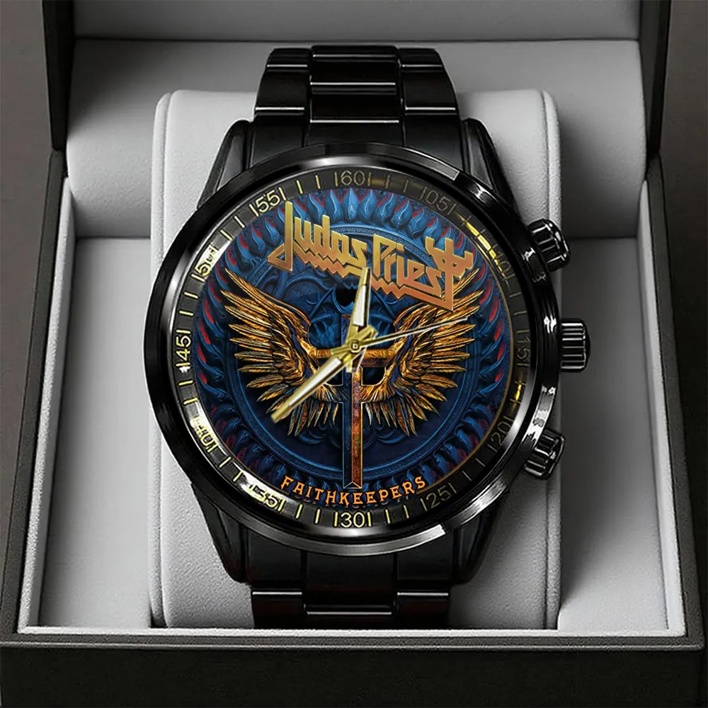 Judas Priest Black Stainless Steel Watch –  9832