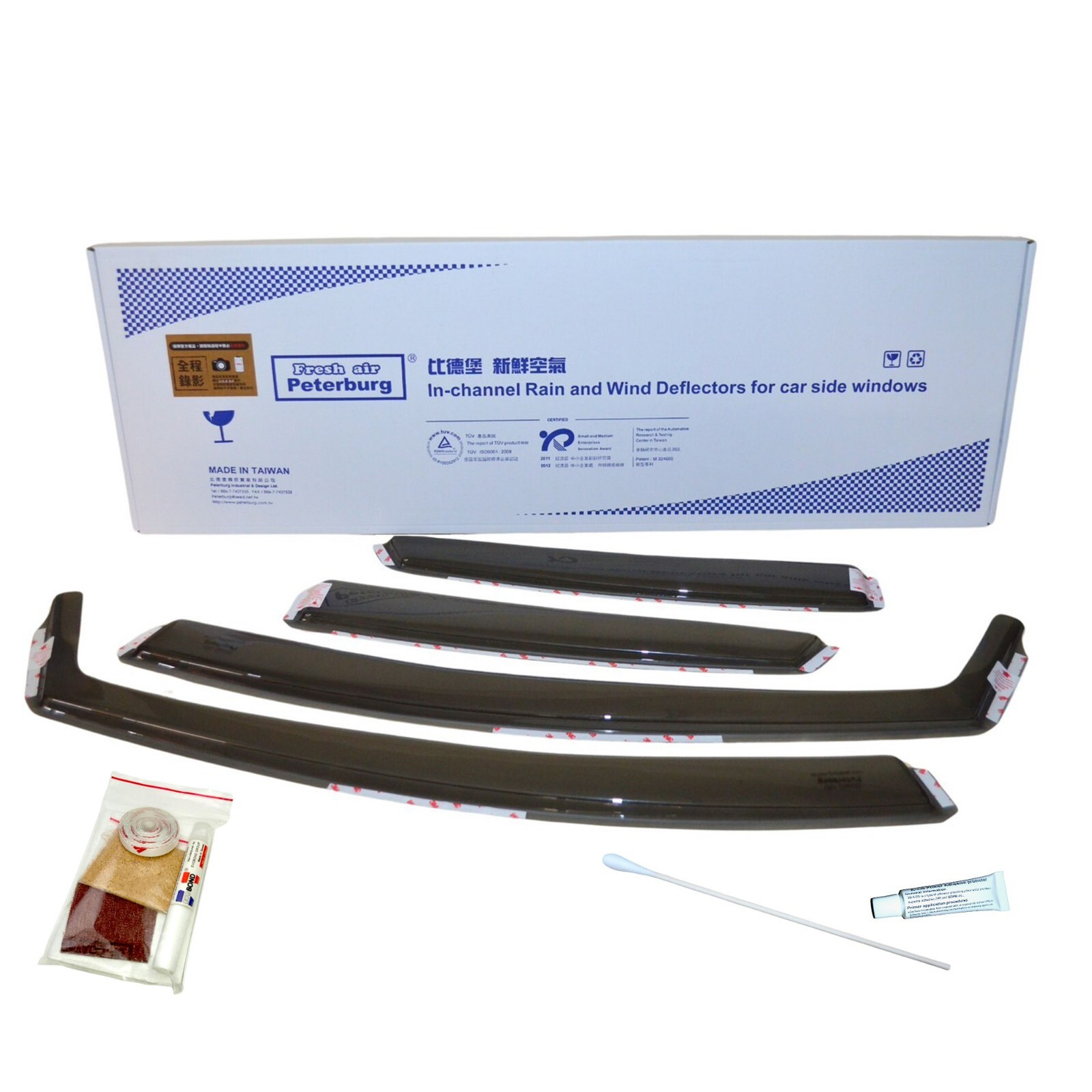 for SKODA OCTAVIA/4D CHINA VERSION 2010- IN-CHANNEL WIND DEFLECTOR 4PCS