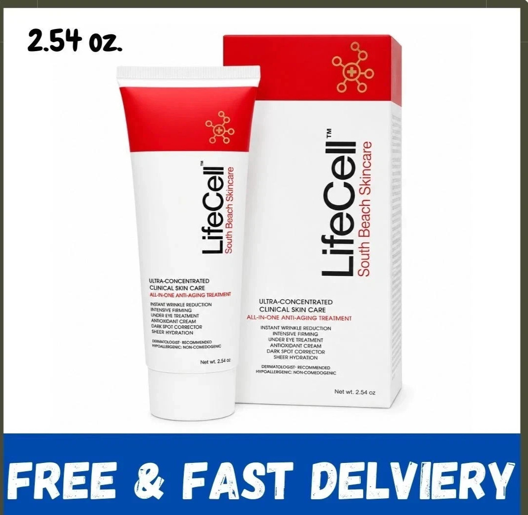 New Live Cell South Beach Skincare All-In-One Anti-Aging Treatment 2.54 oz New Live Cell South Beach Skincare All-In-One Anti-Aging Treatment 2.54 oz